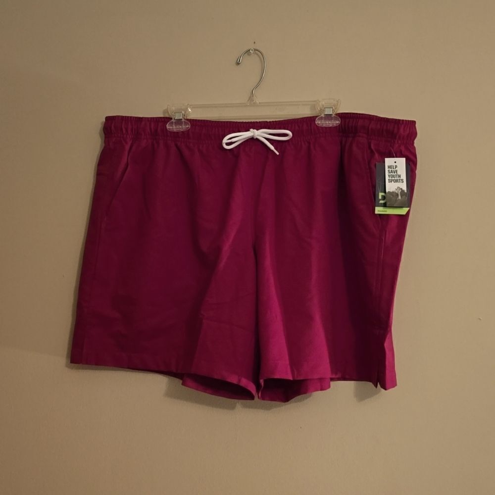New DSG Men's 3XL Lifestyle‎ Raspberry Drawstring Swimming Biking Jogging Shorts